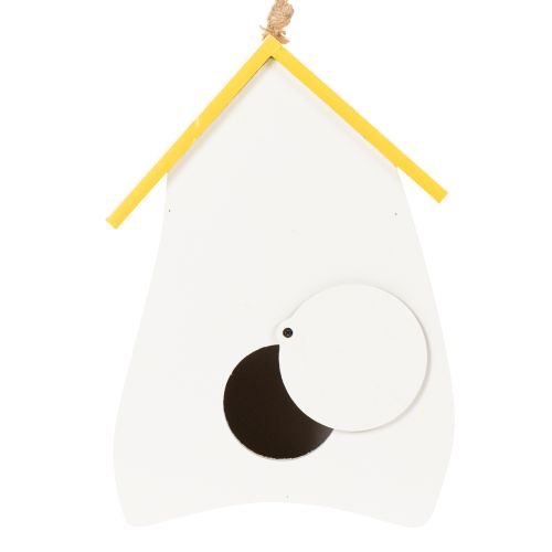 Itens Casinha de pássaros decorativa com estampa floral para uso interno e em varandas, 21 cm