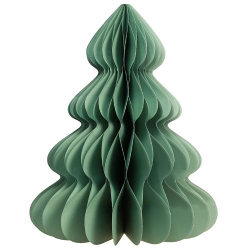 Árvore de natal decoração de mesa de papel glitter menta Ø48cm Alt.60cm