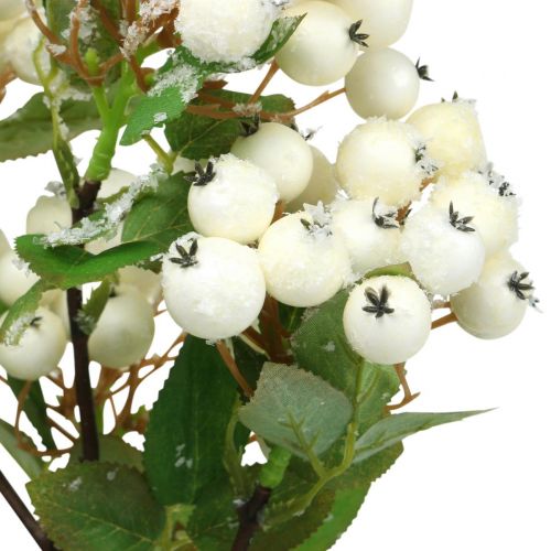 Itens Ramos de natal, snowberry, planta artificial nevada L58cm