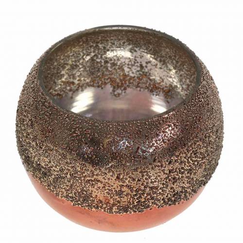 Itens Lanterna de vidro cobre Ø8,5cm Alt.6,5cm 4 unidades