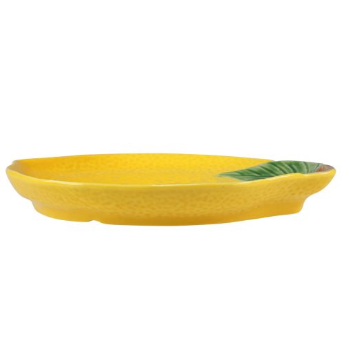 Itens Prato limão prato decorativo cerâmica amarelo limão 20×16cm