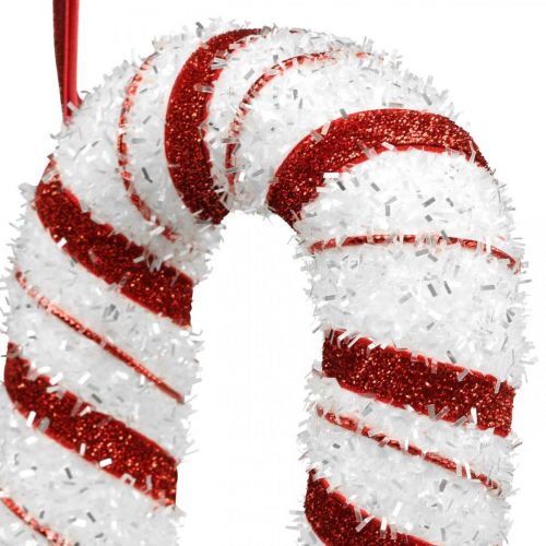 Itens Deco Candy Cane Natal vermelho branco listrado H34cm