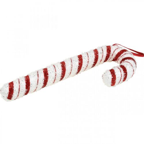 Itens Deco Candy Cane Natal vermelho branco listrado H34cm