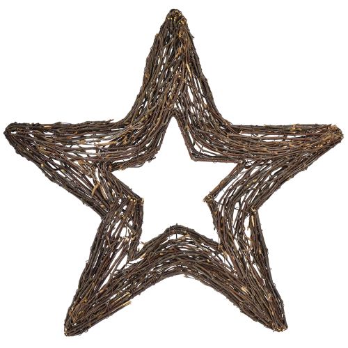 Estrelas decorativas para pendurar estrelas de salgueiro naturais 48 cm 2 unidades