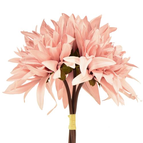 Flores decorativas dália flor rosa artificial Ø15cm C28cm 3 un
