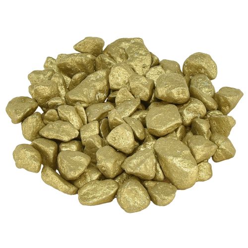 Pedras decorativas decoração de mesa decoração dispersa ouro amarelo 9mm–13mm 2kg