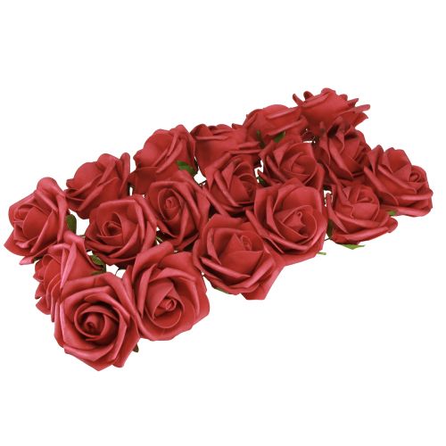 Itens Rosa Espuma Rosas Artificiais Vermelhas Espuma 7,5cm 18 un