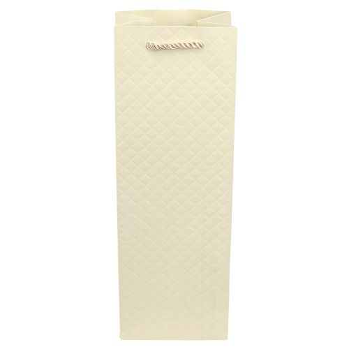 Itens Saco de presente para garrafas papel creme 12×9×36cm 1ud