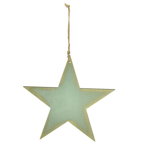 Itens Estrelas de madeira para pendurar decoração de janela ouro menta 12/20/26cm conjunto de 3