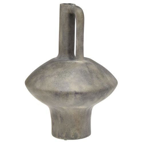 Itens Jarro para vaso de cerâmica aspecto antigo cerâmica cinza ferrugem Alt.27cm