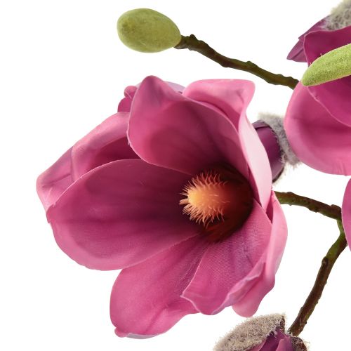 Itens Ramo de magnólia de flor artificial, magnólia rosa 92cm