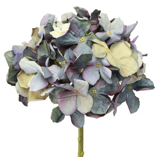 Floristik24 Flores artificiais em hortênsia azul grandes Ø15cm C58cm 2 unidades