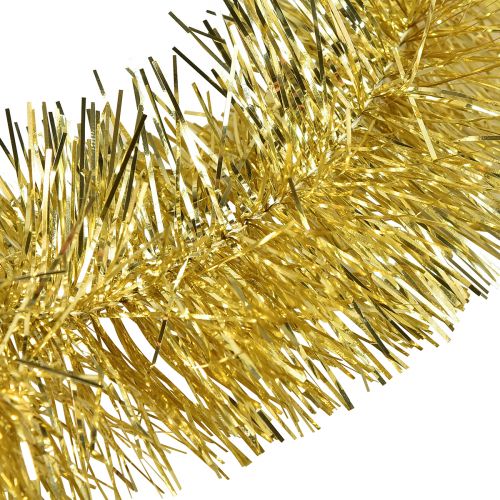 Itens Guirlanda Glamorosa de Ouropel Dourado 270cm – Perfeita para decorações festivas e elegantes
