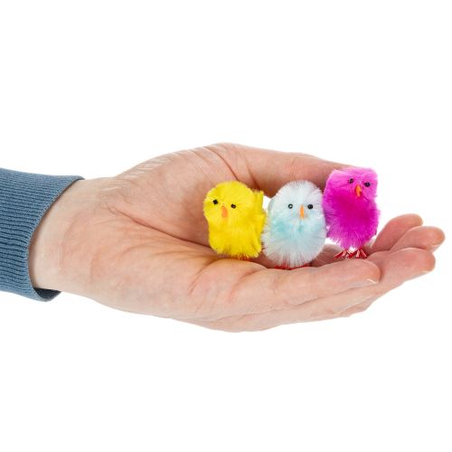 Itens Conjunto de pintinhos de Páscoa para decorações e artesanatos alegres de primavera, 4 cm, 10 peças