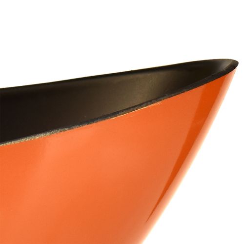 Itens Tigela para barco moderna na cor laranja - 39 cm - versátil para decoração e plantio - 2 peças -