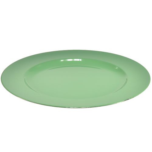 Itens Placa de plástico verde resistente - 28cm, perfeita para decoração diária e atividades ao ar livre - 4 unidades