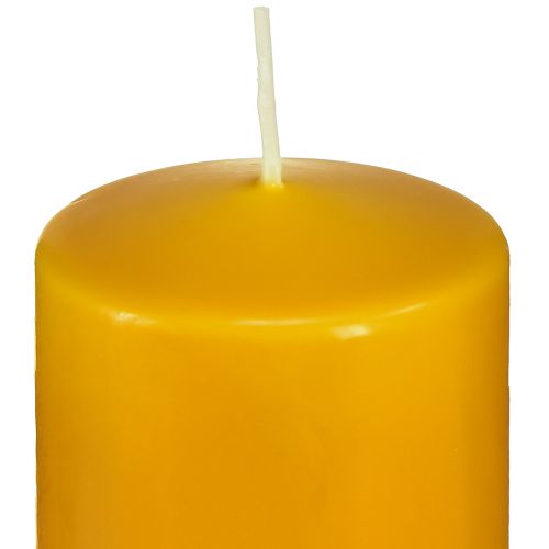 Itens Vela coluna PURE amarelo mel Velas Wenzel 130/60mm