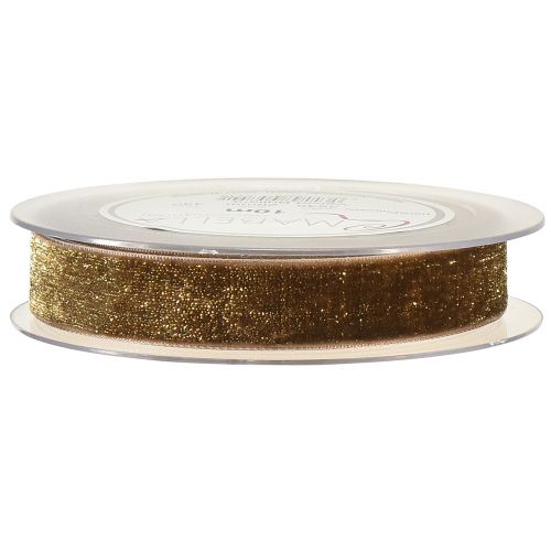 Itens Fita Veludo Glitter Castanho Dourado – Fita Glamourosa de Natal 20mm 10m