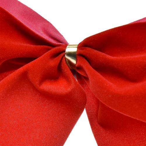 Itens Laço de veludo vermelho laço de Natal com 5,5 cm de largura adequado para uso externo 18 × 18 cm 10 unidades