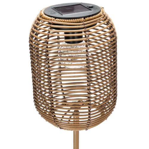 Itens Luminária solar de jardim, estilo rattan, para noites românticas ao ar livre, 86 cm