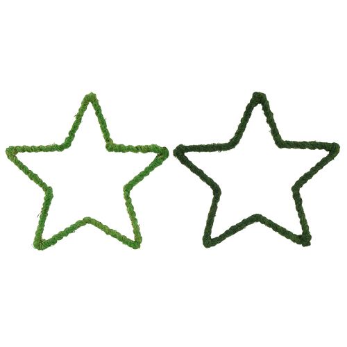 Itens Estrelas de juta para decoração de Natal poinsétias verdes 15cm 8 un