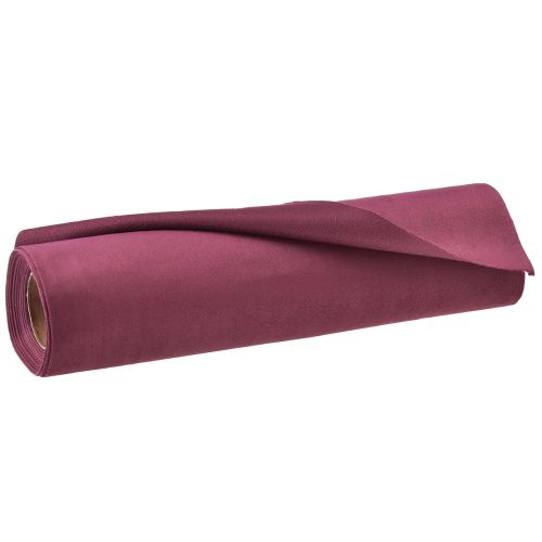 Itens Caminho de mesa em veludo Bordeaux vermelho escuro, 28×270cm - tecido decorativo luxuoso para caminho de mesa para ocasiões festivas