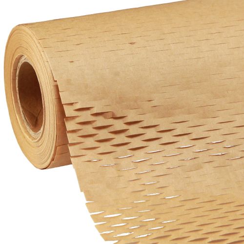 Floristik24 Papel favo de mel papel de embrulho marrom natural L50,5cm C2500cm