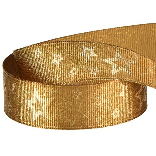 Itens Fita de Natal fita de joias de ouro com estrelas W25mm L15m