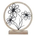 Floristik24 Flores de metal decoração de mesa madeira metal decoração de primavera Alt.19cm