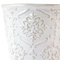 Floristik24 Vaso de flores de cerâmica branco creme bege Ø13,5cm 2 unidades