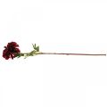 Floristik24 Flor artificial dália flor de seda vermelha outono 78cm Ø3 / 15cm