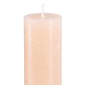 Floristik24 Velas de cor sólida velas de mesa damasco 34x240mm 4 un