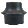 Floristik24 Castiçal Tealight castiçal preto cerâmica Ø12cm Alt.9cm