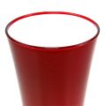 Floristik24 Vaso “Fizzy” Ø20cm Alt.35cm vermelho 1ud