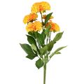 Floristik24 Flores artificiais dálias decorativas artificiais amarelo laranja 50cm