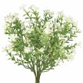 Floristik24 Flores artificiais brancas Buquê de flores artificiais planta de gelo branca 26cm