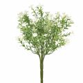Floristik24 Flores artificiais brancas Buquê de flores artificiais planta de gelo branca 26cm