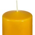 Floristik24 Vela coluna PURE amarelo mel Velas Wenzel 130/60mm