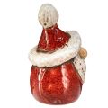 Floristik24 Linda figura de Papai Noel em cerâmica, vermelha e branca, 10 cm - conjunto de 4, decoração de Natal perfeita